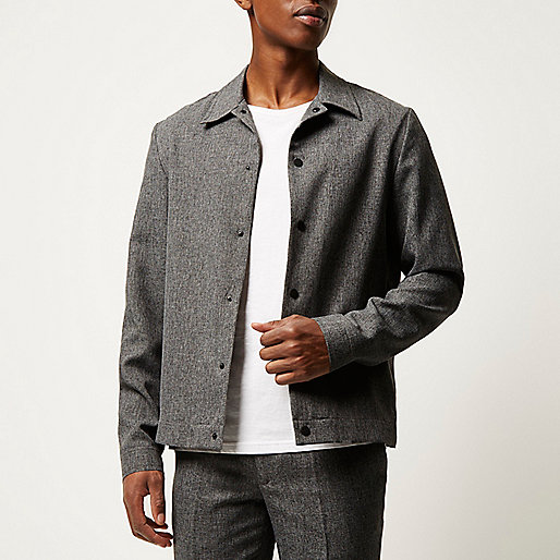 river island cropped trousers,jacques-vertuk Stores Grey melange popper harrington jacket men 290988