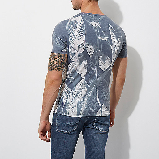 river island sequin maxi,jacques-vertuk London Grey palm print muscle fit T-shirt men 303685