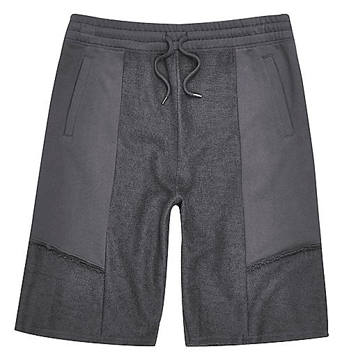 jacques-vertuk Grey patch panel shorts 298961 men Shorts