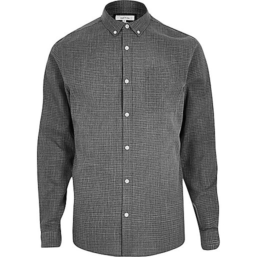 jacques-vertuk Grey print casual textured shirt 295049 men Seasonal Offers