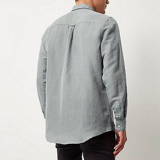 river island slim tapered jeans,jacques-vertuk London Grey relaxed fit linen-rich shirt men 294365