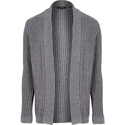 river island heels sale,jacques-vertuk Ireland Grey ribbed open cardigan men 298634