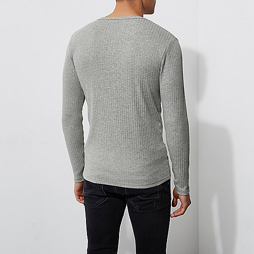 river island pink trousers,jacques-vertuk Online Nederland Grey ribbed slim fit long sleeve T-shirt Long Sleeve T-Shirts T-Shirts / Tanks men