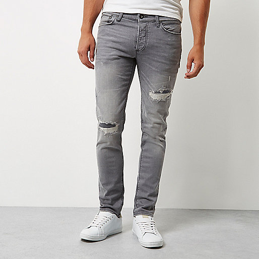 river island red maxi dress,Shop jacques-vertuk Online Grey ripped Sid skinny jeans Jeans Sale men