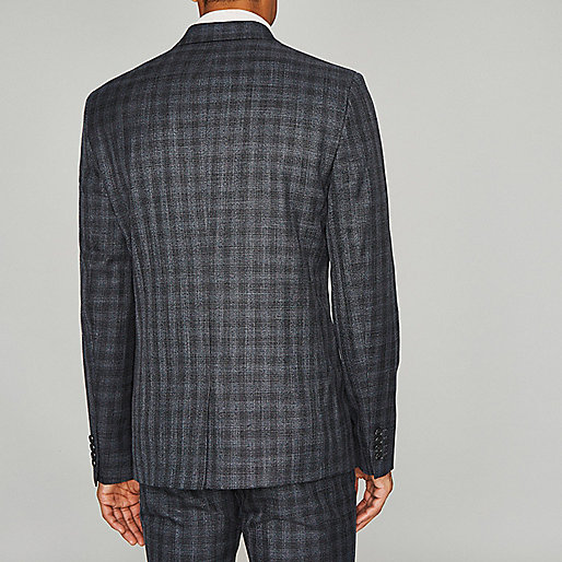 river island victoria centre,jacques-vertuk Co Grey shadow check skinny fit suit pants Suit Pants Suits men