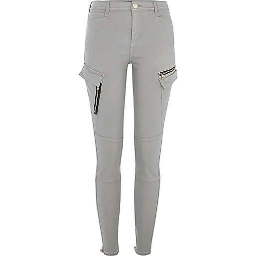 river island dresses new in,jacques-vertuk Stores Grey skinny fit combat pants women 696832