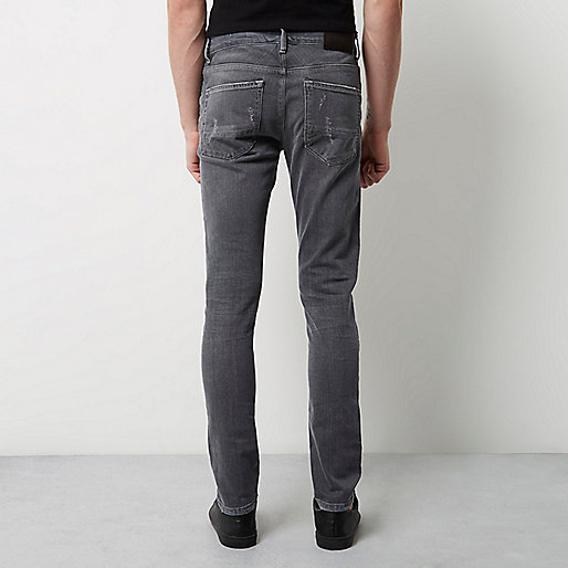 river island black t shirt,jacques-vertuk South Africa Grey skinny jeans with rips men 295483