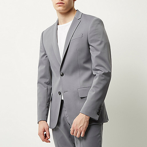 river island navy dress,Ri8Ver Island Grey skinny suit jacket Suits Sale men