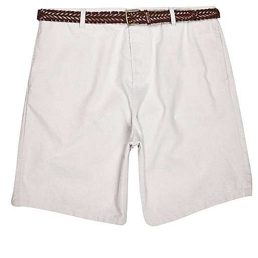 river island cream bardot dress,jacques-vertuk Sale Grey slim fit belted Oxford shorts men 282229