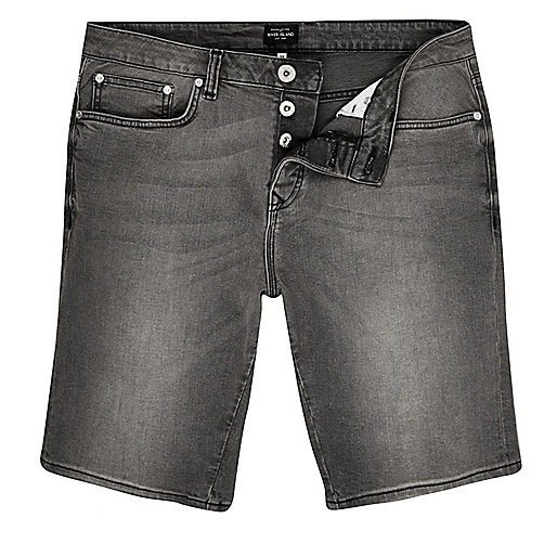 jacques-vertuk Grey slim fit denim shorts 298630 men Shorts