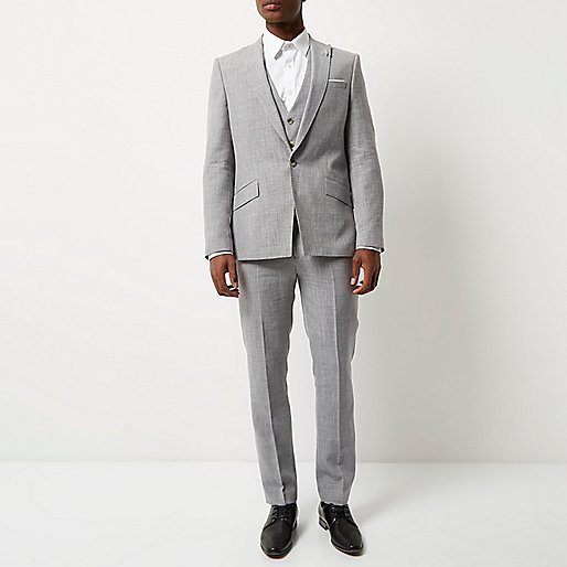 river island bags for sale cheap,jacques-vertuk UK Grey slim fit suit jacket men 293224