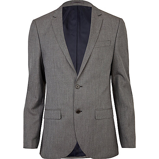 jacques-vertuk Grey slim suit jacket 254870 men Suits