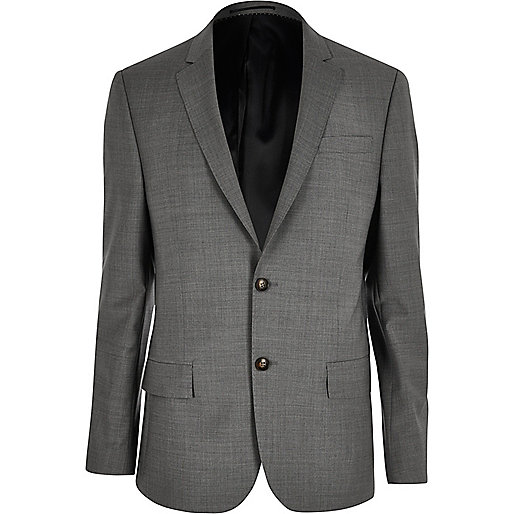 jacques-vertuk Grey slim Travel Suit jacket 293405 men Suits