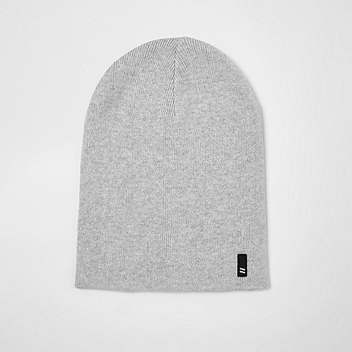 jacques-vertuk Grey slouchy beanie hat 302497 men Accessories Hats