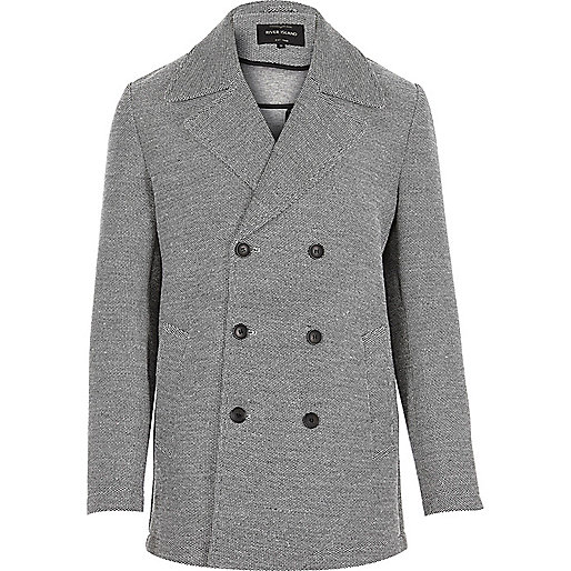 river island checkerboard jeans,jacques-vertuk Store Online Grey smart double breasted pea coat Coats / Jackets Sale men