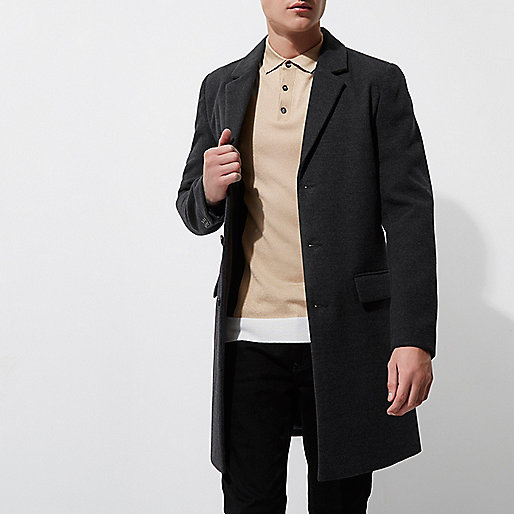 riverislandbags,Riverilands Grey smart overcoat Coats Coats / Jackets men