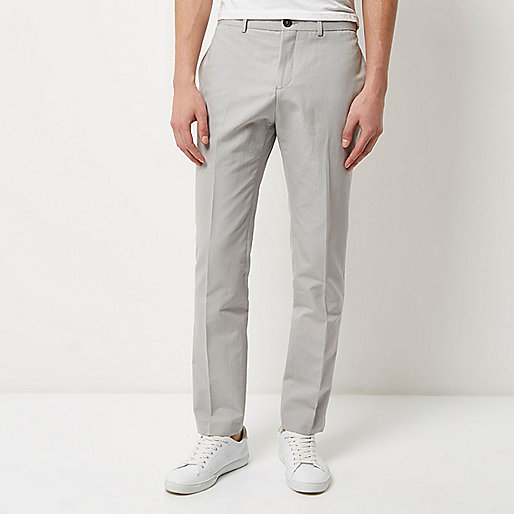 jacques-vertuk Grey smart slim pants 292850 men Trousers