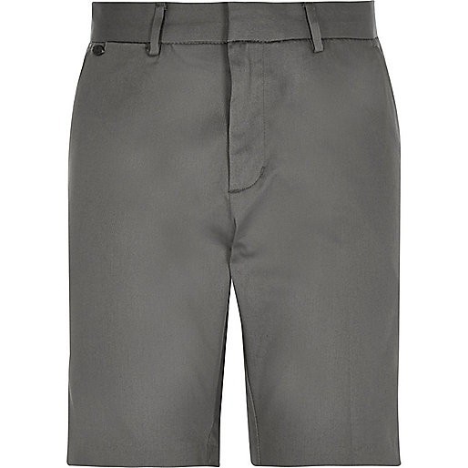 river island jean,jacques-vertuk Dress Shop Grey smart stretch bermuda shorts Shorts Sale men