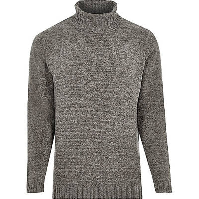 jacques-vertuk Grey soft roll neck sweater 299206 men Jumpers / Cardigans