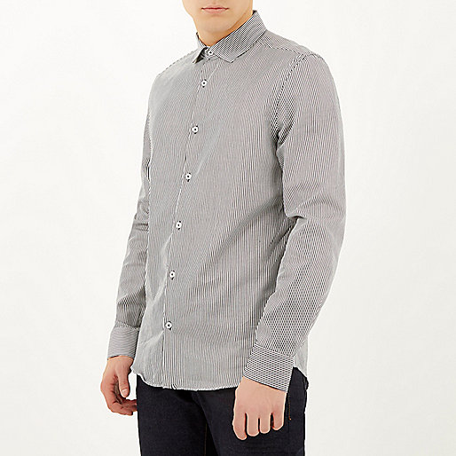 river island long padded coat,jacques-vertuk Online Sale Grey stripe long sleeve shirt Shirts Sale men