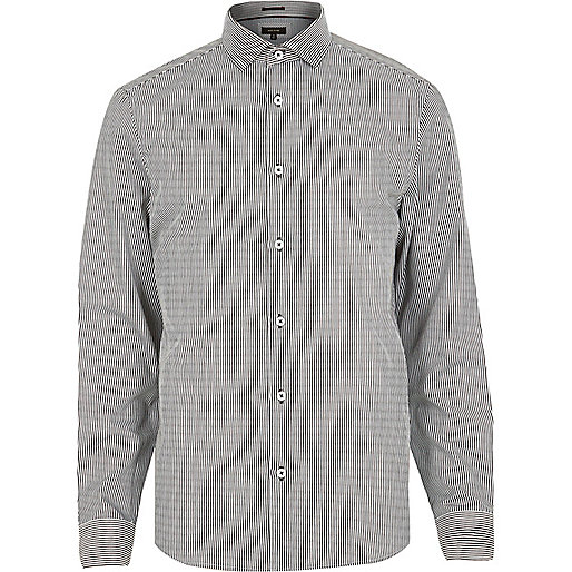 jacques-vertuk Grey stripe long sleeve shirt 283305 men Shirts