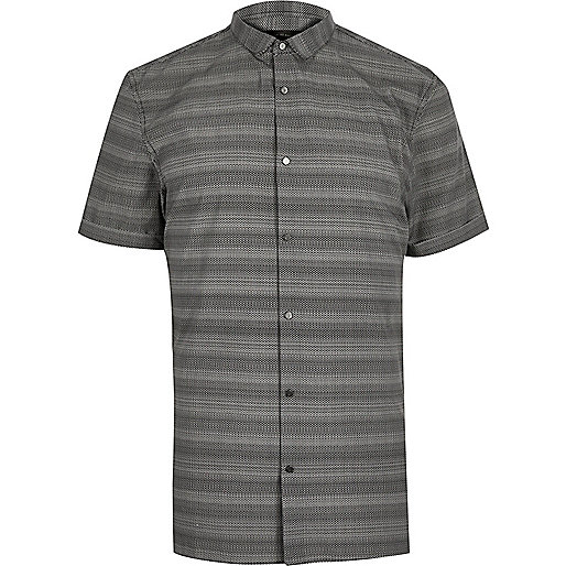 r8ver island boots,jacques-vertuk South Africa Grey stripe slim fit shirt men 293314