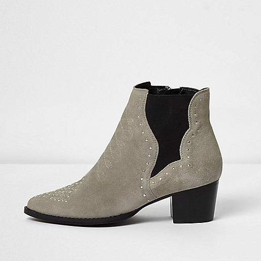 river island yellow bag,jacques-vertuk Stores Grey suede studded western boots women 703066