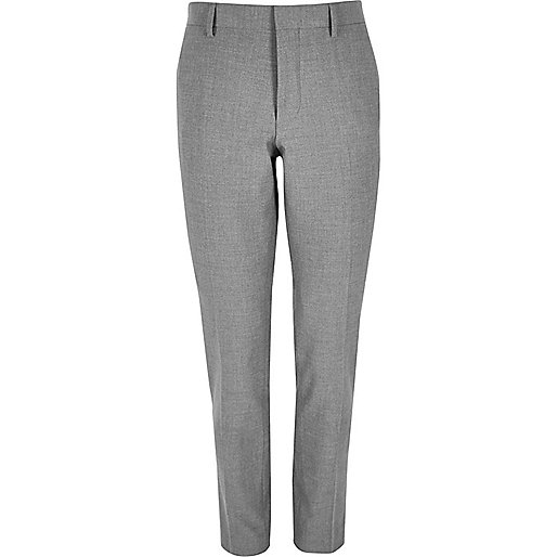 jacques-vertuk Grey super skinny suit pants 295530 men Suits Suit Trousers