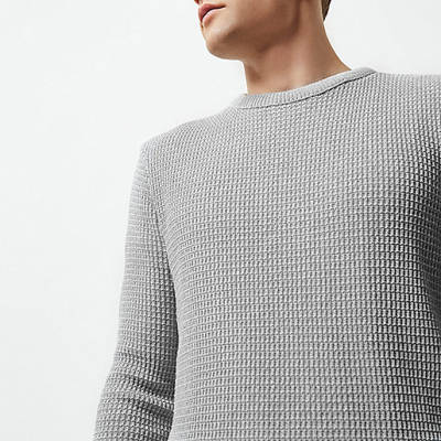 river island boxing day,jacques-vertuk Sale Coats Grey textured knit sweater Sweaters / Cardigans Sale men