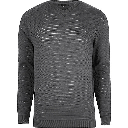 mary jane shoes river island,jacques-vertuk T Shirt Sale Grey textured knit V neck slim fit sweater Sweaters Sweaters / Cardigans men