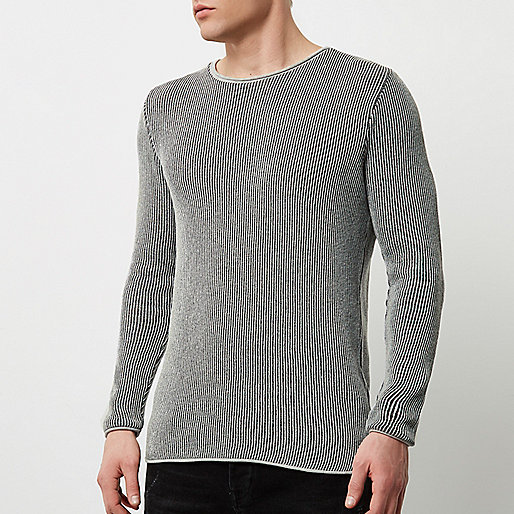 river island skater dress,jacques-vertuk Online Grey textured long sleeve top men 300728