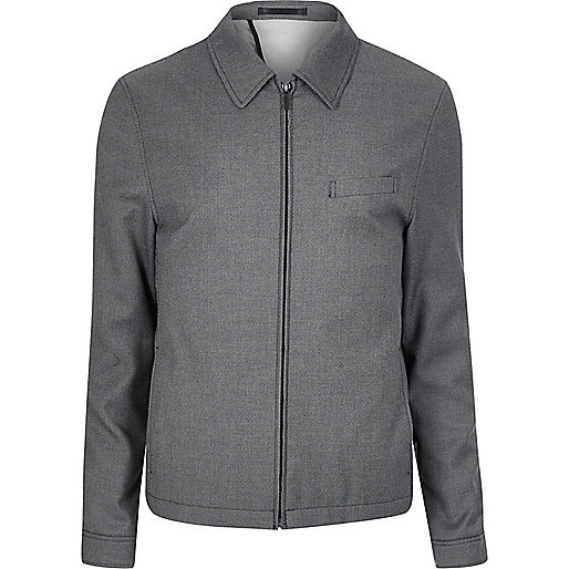 jacques-vertuk Grey textured suit jacket 293437 men Suits