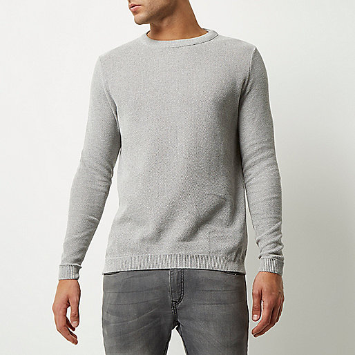 river island silver bag,jacques-vertuk Shop Grey textured sweater men 294166