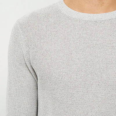 river island silver bag,jacques-vertuk Shop Grey textured sweater men 294166