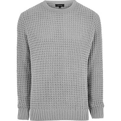 river island green skirt,jacques-vertuk London Grey textured waffle knit sweater men 300430