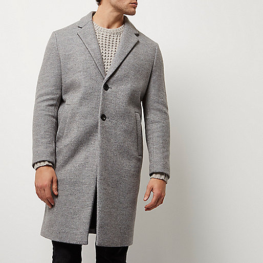 river island wrap coat,jacques-vertuk UK Sale Grey textured wool blend overcoat men 297036