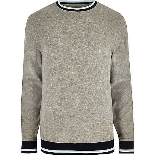 fort river island,jacques-vertuk UK Sale Grey tipped towel sweatshirt men 301515