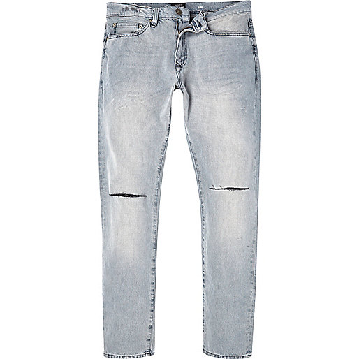 river island red trousers,jacques-vertuk Online Grey wash ripped Dylan slim jeans men 286571