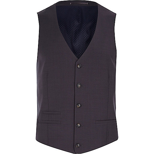 jacques-vertuk Grey wool-blend button front vest 283286 men Suits