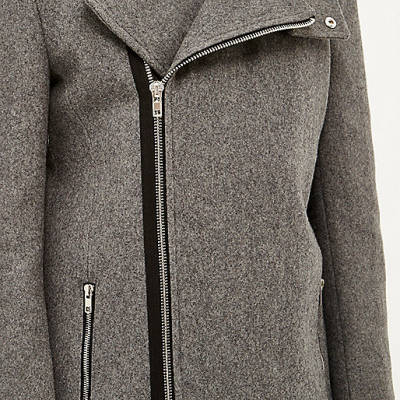 river island holiday shop sale,River I9Sland Grey wool-blend funnel neck jacket Coats / Jackets Sale men