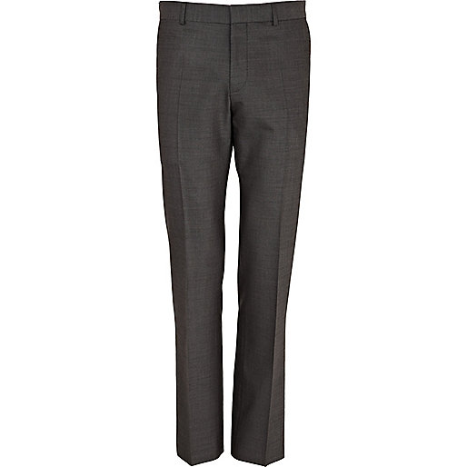 jacques-vertuk Grey wool-blend slim suit pants 262123 men Suits