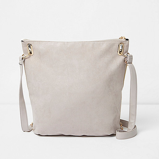 river island canvas tote,jacques-vertuk South Africa Grey zip front cross body messenger bag women 705135