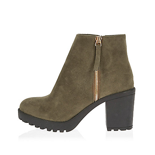 river island curve dresses,jacques-vertuk Online Khaki block heel ankle boots women 686619