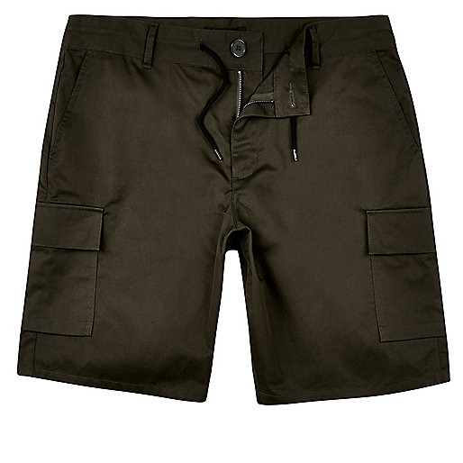 river island clothes for sale,jacques-vertuk Outlet Khaki drawstring slim fit bermuda shorts men 292289