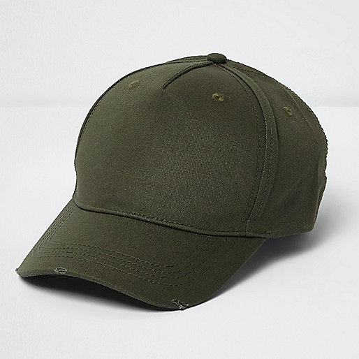 jacques-vertuk Khaki green baseball cap 303770 men Accessories Hats