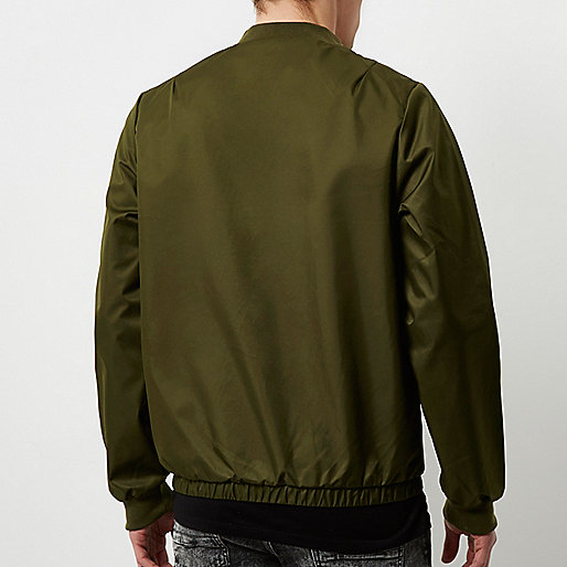 river island uk mens sale,jacques-vertuk Black Dress Khaki green Bellfield shine bomber jacket Coats / Jackets Sale men