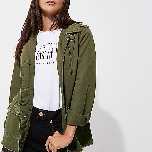 river island cuffed jeans,jacques-vertuk London Khaki green faux fur collar army jacket women 702046