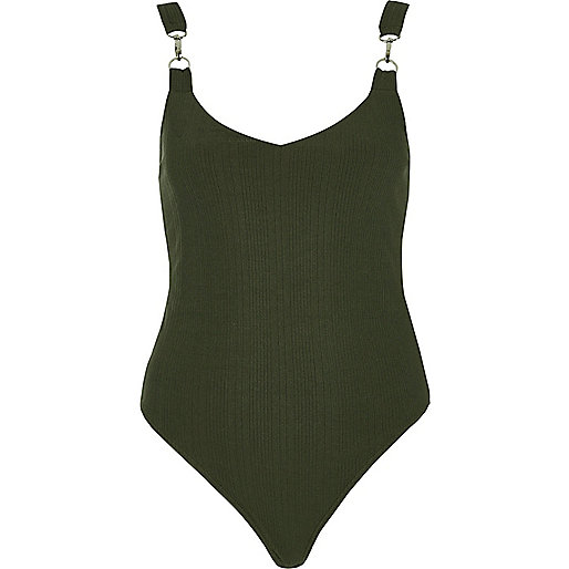 river island summer tops,jacques-vertuk Ireland Khaki green hardware bodysuit women 707542