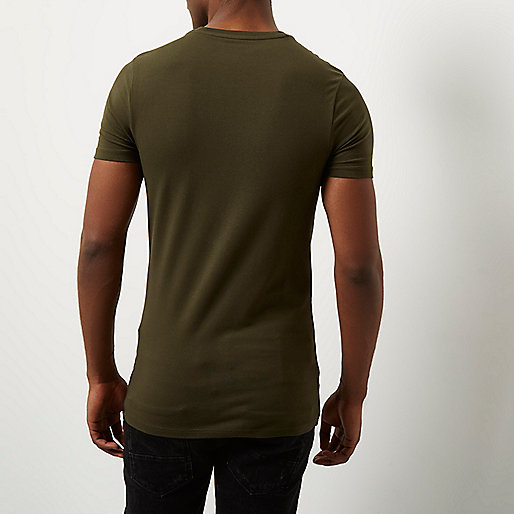 ladies river island purse,jacques-vertuk Online Khaki green longline muscle fit T-shirt men 299453