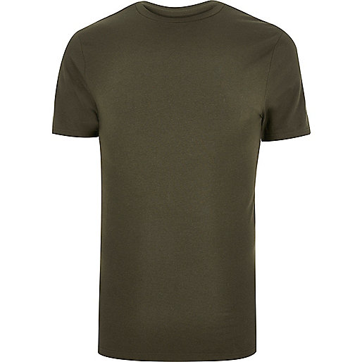 river island wide leg boots,jacques-vertuk South Africa Khaki green muscle fit T-shirt men 293490